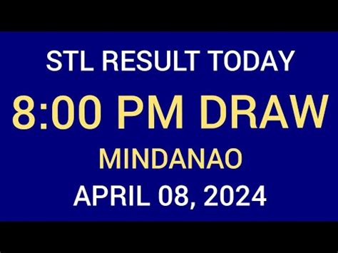 stl mindanao result today 8pm|swertres result today stl.